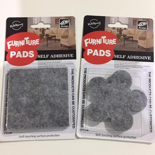 Foto Produk Pads Pelindung / Pengaman Kaki Kursi Meja / Ganjalan Kaki Furniture - Bulat Khaki dari Home Diaries