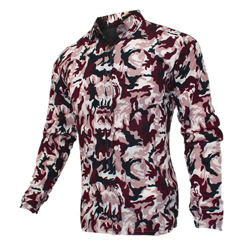 Gambar FortKlass XPANDER BAJU KEMEJA FORMAL PRIA LENGAN PANJANG SLIM FIT COWO - Merah dari FortKlass Jakarta Barat Tokopedia