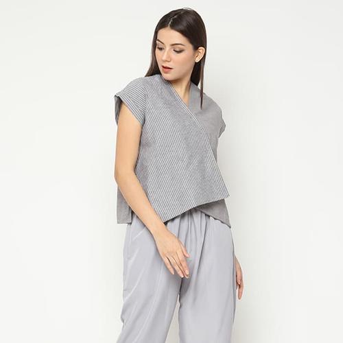 Foto Produk Cammomile Blouse atasan wanita 1808013 - GREY, L dari Cammomile FashionLine