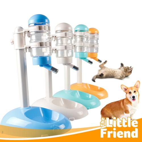 Foto Produk Botol Minum Tempat Makan Otomatis Standing Pet Feeder Anjing Kucing - Beige dari The Little Friend