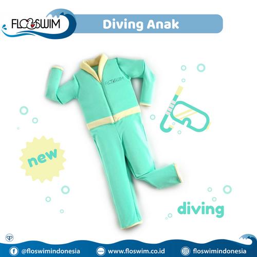 Foto Produk Floswim / Goswim Diving Anak XL (7-9th) - Hijau dari Enilate