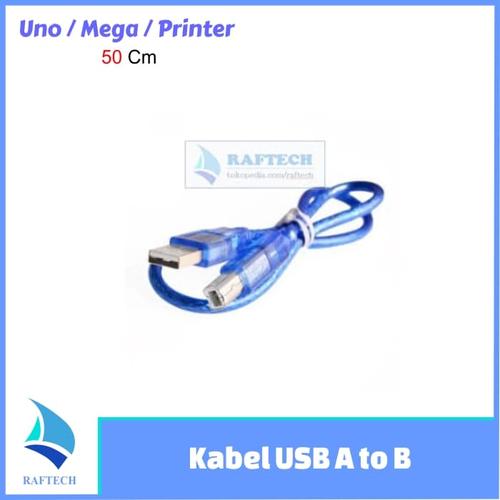 Gambar Kabel USB A to B - kabel USB printer - Arduino UNO - MEGA - 50 cm dari raftechbandung undefined Tokopedia