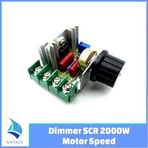 Gambar Dimmer SCR 2000W Motor Speed Controller 220V 16A AC PWM Regulator dari RAFTECH Kota Bandung Tokopedia