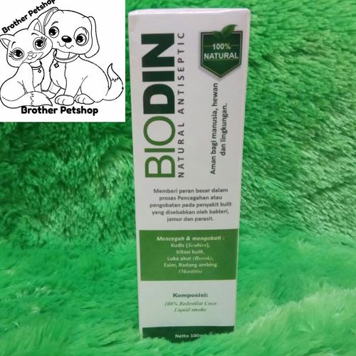 Foto Produk Biodin Obat Spray Scabies Demodex Luka Borok Jamur Kucing Anjing Klnci dari Brother Petshop