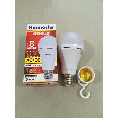 Foto Produk Lampu Emergency LED hannochs genius emergency /magic ac dc 8w 8 watt dari Natz