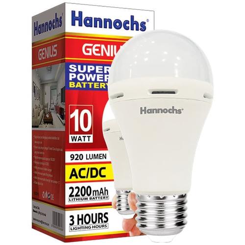 Foto Produk Lampu Emergency LED hannochs genius emergency /magic ac dc 10w 10 watt dari Natz
