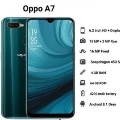 Jual Oppo A7 Ram 4 64gb Biru Kota Palembang Oppo Center Oppo Tokopedia
