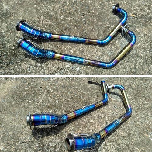 Gambar Pipa Leher Header Knalpot Satria Fu 150 Bluemoon PNP Silencer Standart dari knalpotku Kab. Banyumas Tokopedia