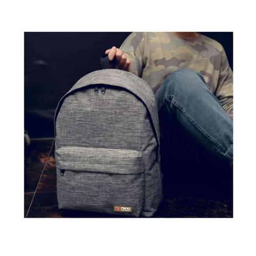 Foto Produk BP01 Korea Casual Canvas Backpack Pria Wanita/ Tas Kuliah Sekolah A613 dari Mega-Persada