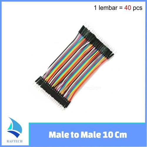 Gambar Kabel Jumper Arduino Dupont Pelangi 10 cm Male to Male 1 lembar isi 40 dari raftechbandung undefined Tokopedia