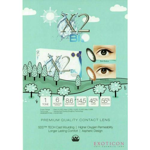 Foto Produk softlens warna x2 bio mata sensitif baby eyes hitam brown ready minus dari ASEAN Shop