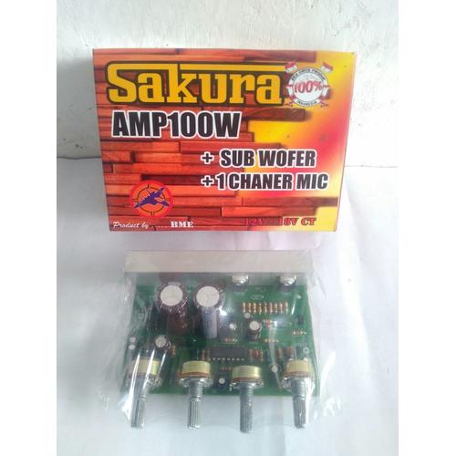 Jual Kit amplifier 100 W + subwoofer + 