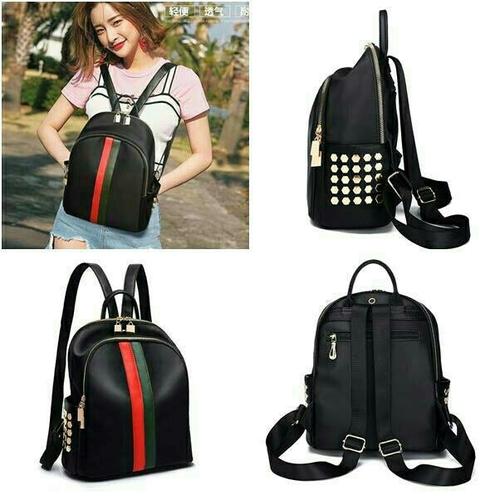 gucci backpack stripe