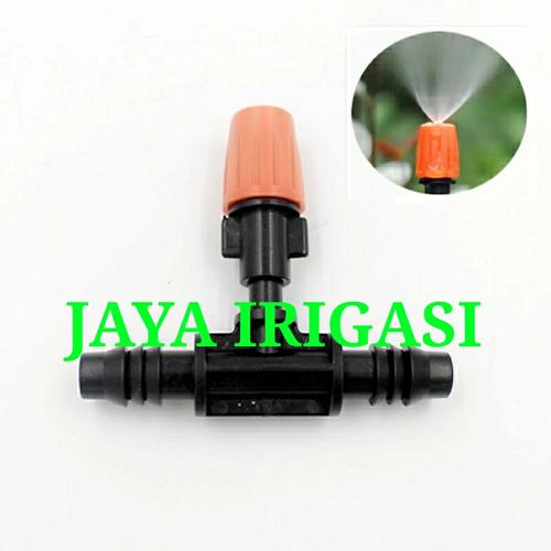 Gambar SPRINKLER SPRAYER FOGGER MIST NOZZLE + KONEKTOR NEPEL TEE 11MM dari Jaya Irigasi Indonesia Jakarta Pusat Tokopedia