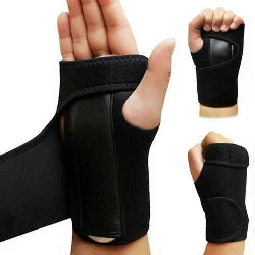Foto Produk wrist steel splint untuk Carpal Tunnel Syndrom dan cedera pergelangan - Hitam, tangan kiri dari fisio kita