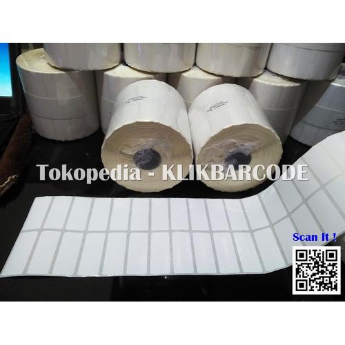 Foto Produk LABEL BARCODE 50 X 20 MM CORE 1 INCH 2 LINE ISI 5 000 PCS dari dilan market