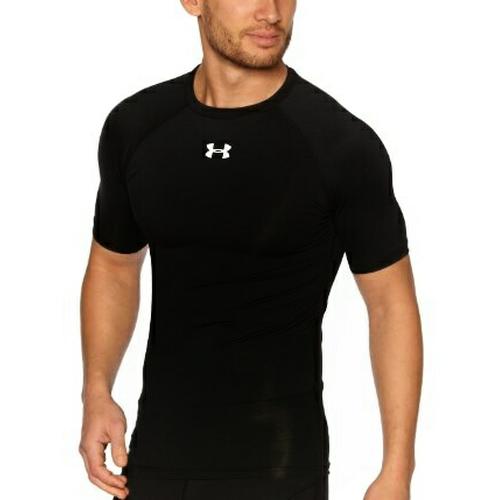 Foto Produk baselayer/ baju manset lengan pendek Hitam UNDERARMOUR-fitness-sepeda dari Bolapedia
