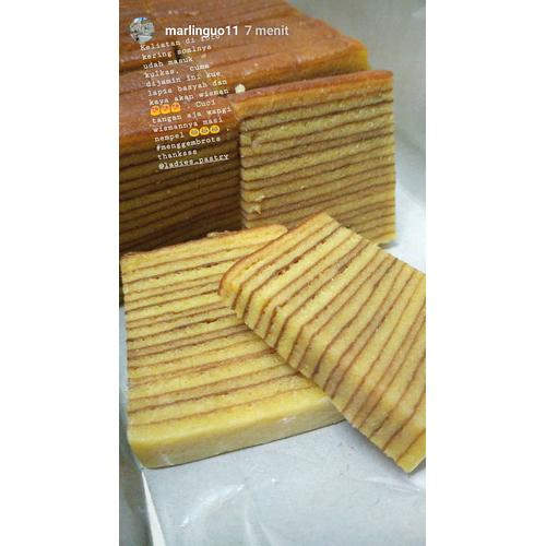 Gambar kue lapis legit original setengah loyang dari ladies pastry Jakarta Barat Tokopedia