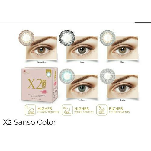 Foto Produk x2 sanso softlens warna kadar air tinggi mata sensitif ready minus dari ASEAN Shop