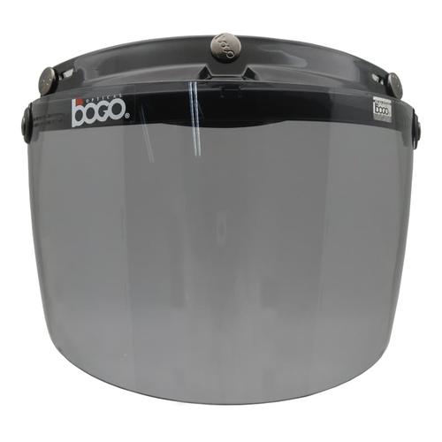 Foto Produk Visor/Kaca Helm Retro Bogo Flat datar Smoke Original dari Helm Cargloss