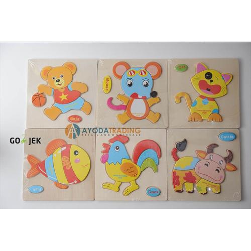 Foto Produk Puzzle Kayu 3D Mainan Edukasi Balita dari Ayoda Trading