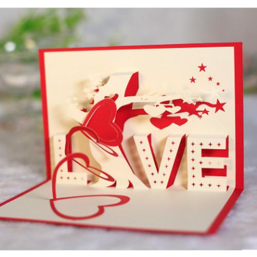 Foto Produk Quilling Card/ Kartu Ucapan / Birthday/ Kartu Ulang Tahun love cinta dari WE LOVE FASHION -GROSIR-