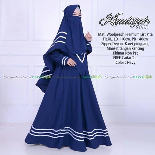 Foto Produk khadijah set syari free cadar free cadar tali dari Rumah Busana A'yun