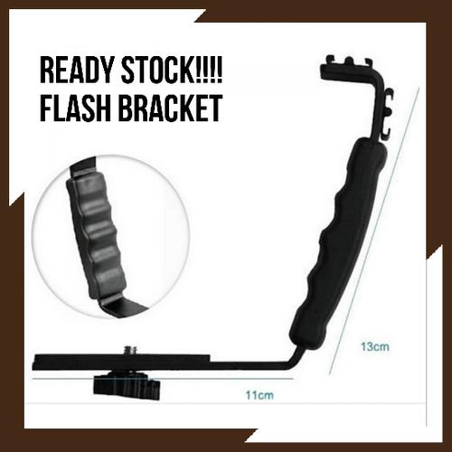Gambar Kernel L Bracket Flash Light Adjustable Holder Mount for DSLR Camera dari FavoritMurah undefined Tokopedia