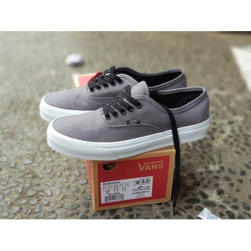 vans authentic mono grey