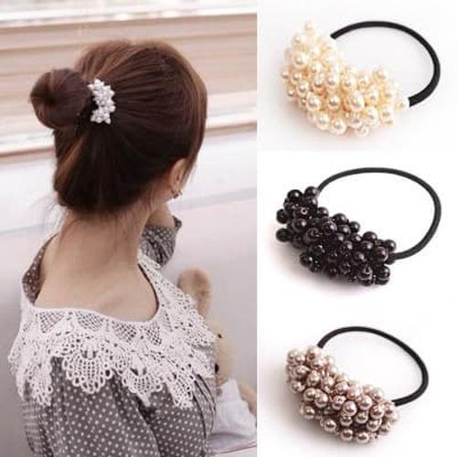 Foto Produk KARET GELANG IKAT RAMBUT HTAM KOREA PESTA WANITA MUTIARA - Hitam dari Aksesorisimpor . com