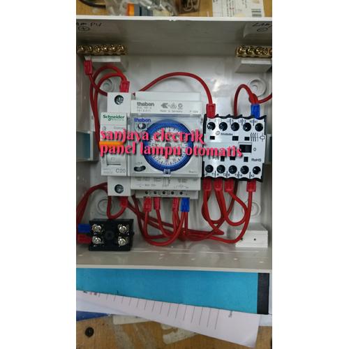 Jual panel otomatis lampu taman/panel penerangan lampu/panel timer ...