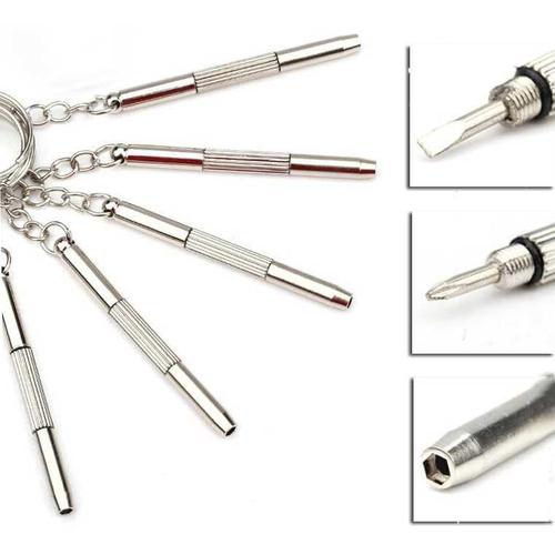 Foto Produk Gantungan Kunci Obeng Plus Minus Mini Screwdriver Keychain EDC 4in1 dari lbagstore