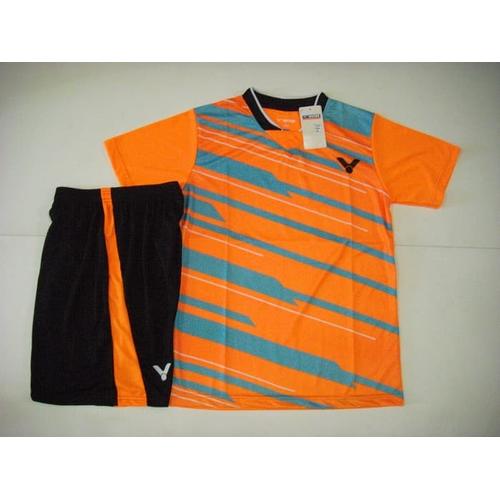 Foto Produk Setelan BADMINTON / BULUTANGKIS Victor V.27 (Orange Grey) dari Indosport