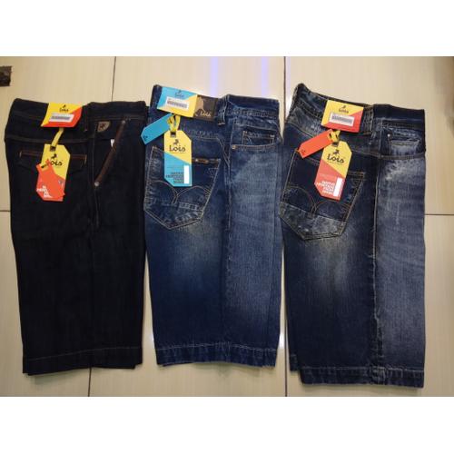 Jual celana pendek jeans Lois - Biru 