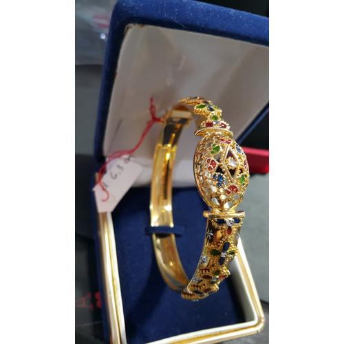 Jual GELANG DUBAI EMAS KUNING PERHIASAN PERMATA ASLI MODEL