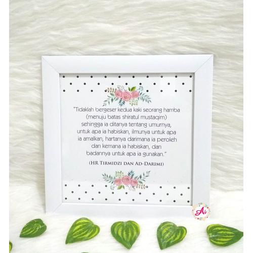Foto Produk Poster l Pajangan l Wall Decor Islami Shabby: Hadits 1 dari ai_decor