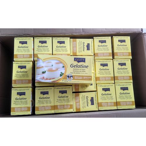 Jual Gelatin Lembaran Halal 1kg / Gelatine Sheet Gelita Halal