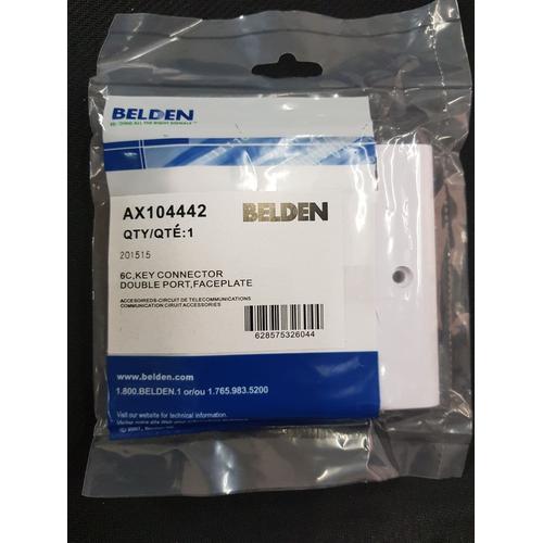 Jual Belden Faceplate 2 Port Built in Shuttured AX104452 - Jakarta ...