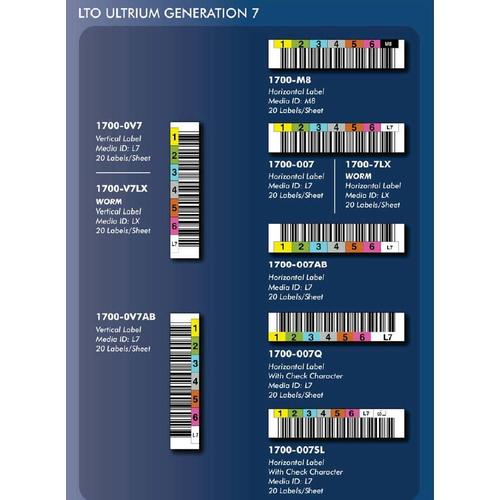 Jual [1700-007 ] EDP TRI-OPTIC BARCODE LABEL LTO7 - 6 CH HZ READYMADE ...