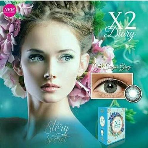 Foto Produk Softlens warna tahunan X2 Diary ready minus yearly baby eyes big eyes dari ASEAN Shop