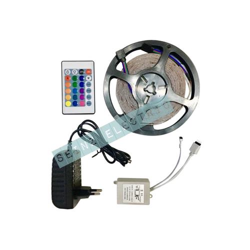 Foto Produk Seinz LED strip 3528 / 2835 RGB + Adaptor + remote + modul dari GrosirAksesorisFashion