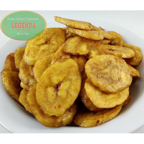 Foto Produk Keripik Kripik Pisang Bulat Gula Jawa 500gr dari Legenda Snack