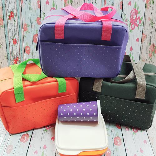 Foto Produk Tas Bekal Makan / Korea Cooler Lunch Bag/ Tas Kotak Makan dari Adi Laris Shop