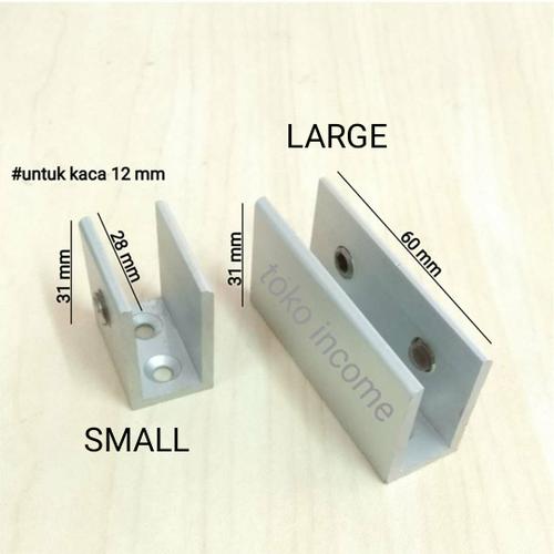 Foto Produk Ambalan Kaca Jepit Aluminium Large dari Toko Income