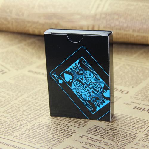 Foto Produk Kartu Remi Plastik Anti Air Waterproof - Black dari web komputindo