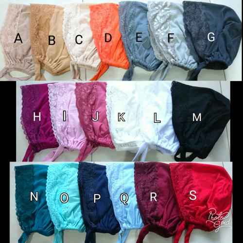 Foto Produk Ciput Kaos Brokat Tali Inner Dalaman Kaos Brokat Jilbab Kerudung Hijab dari Kampung Kerudung