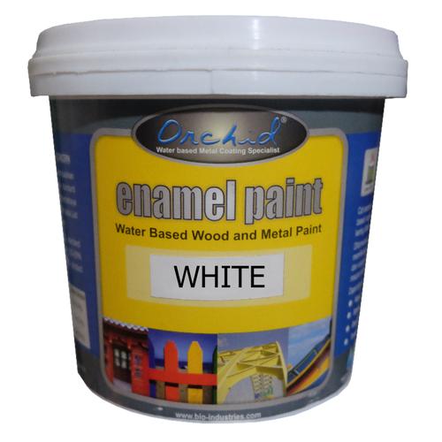 Foto Produk Cat Besi dan Kayu Waterbased Orchid Enamel Paint White dari Semesta Satu