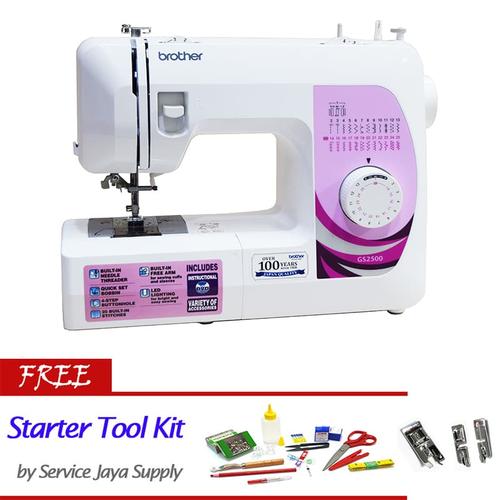 Foto Produk Mesin Jahit BROTHER GS 2500 (Portable) dari Service Jaya Supply