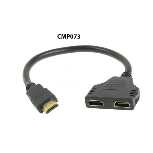 Foto Produk Kabel HDMI Cable Male 1inMale to 2outFemale Female Adapter Converter dari Santa86