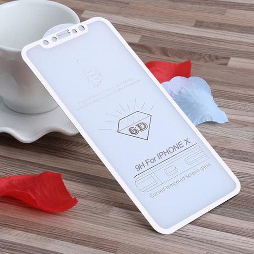 Foto Produk Tempered Glass 6D IPHONE X Screen Guard Protector - Putih dari Case world